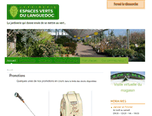 Tablet Screenshot of espaces-verts-du-languedoc.fr